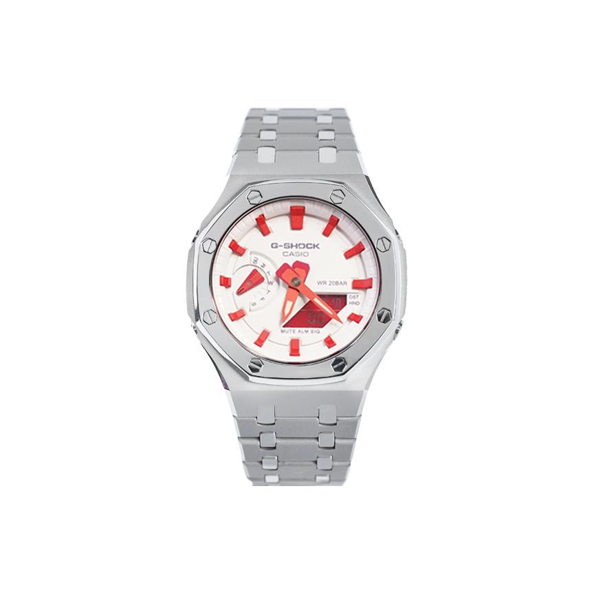 CASIO Unisex Liquid Crystal,Analog Dual Display Series 48.5mm White Watch GA-2100-4A(Watch8--) Regular Watch Box
CASIO Unisex Liquid Crystal,Analog Dual Display Series 48.5mm White Watch GA-2100-4A(Watch8--) Regular Watch Box