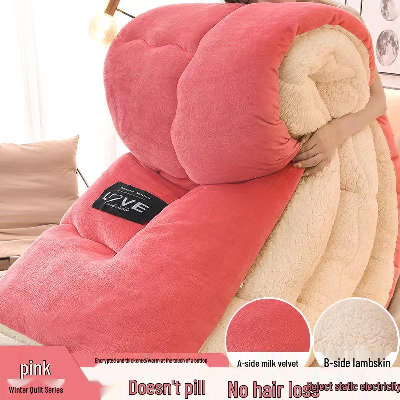 Уютное зимнее одеяло из бархата из овечьей шерсти - Утолщенное, теплое и идеально подходящее для общежитий или односпальных кроватей 180*220cm 4kg
Уютное зимнее одеяло из бархата из овечьей шерсти - Утолщенное, теплое и идеально подходящее для общежитий или односпальных кроватей 180*220cm 4kg