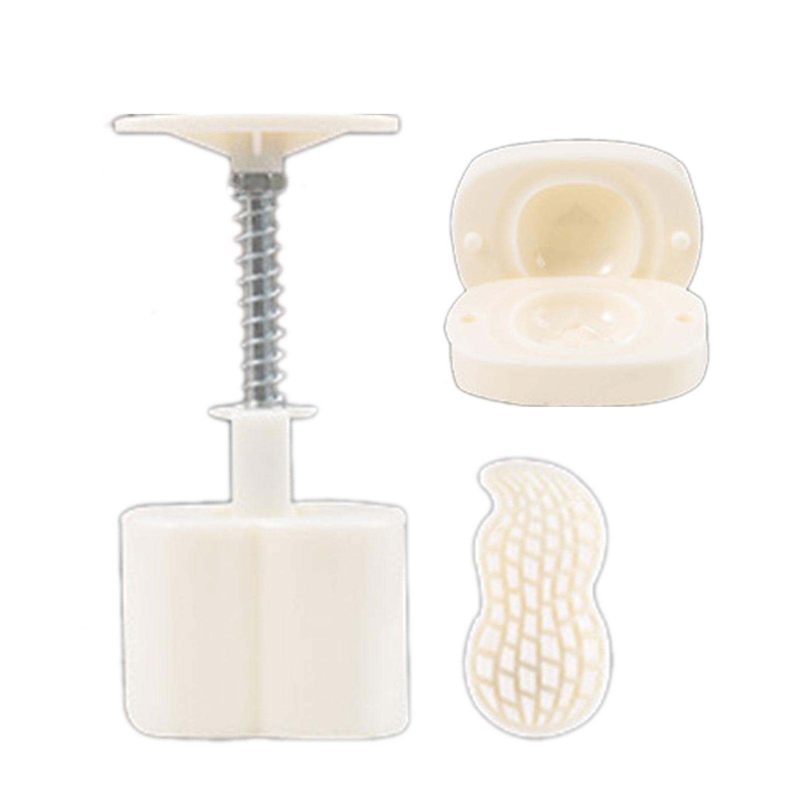 Формы для 3D-лунных кексов с арахисом и хурмой, инструмент для выпечки лунных кексов на праздник середины осени, штамп для печенья, ручной пресс, инструмент для выпечки лунных кексов C