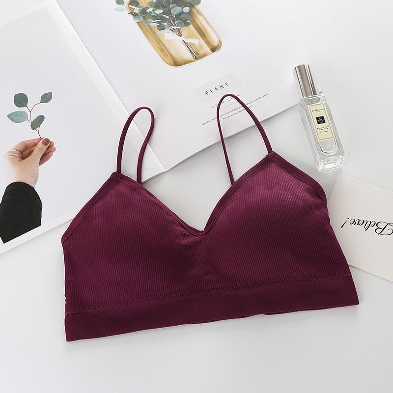 Seamless Threaded Bandeau: High Elastic, Beautiful Back, Comfortable with Chest Pads, Thin Straps, Wrap Vest Lingerie for Women One Size
Seamless Threaded Bandeau: High Elastic, Beautiful Back, Comfortable with Chest Pads, Thin Straps, Wrap Vest Lingerie for Women One Size