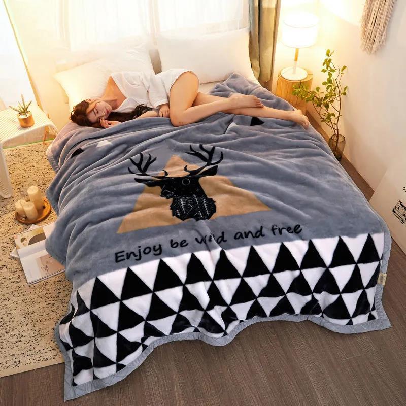 Зимові ковдри Потовщені подвійні ковдри Raschel Односпальні подвійні ковдри для збереження тепла Студентський гуртожиток Односпальні подвійні ковдри 150 cm * 200 cm
Зимові ковдри Потовщені подвійні ковдри Raschel Односпальні подвійні ковдри для збереження тепла Студентський гуртожиток Односпальні подвійні ковдри 150 cm * 200 cm