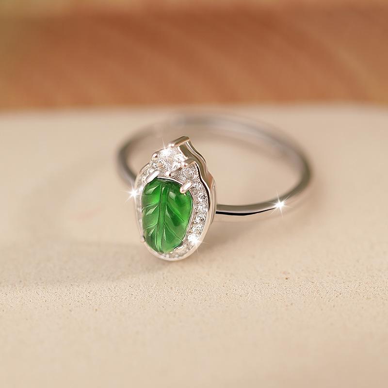 Natural hazardous material jade gold branch and jade leaf pure silver ring s925 for women, adjustable opening, daily jewelry gift
Natural hazardous material jade gold branch and jade leaf pure silver ring s925 for women, adjustable opening, daily jewelry gift