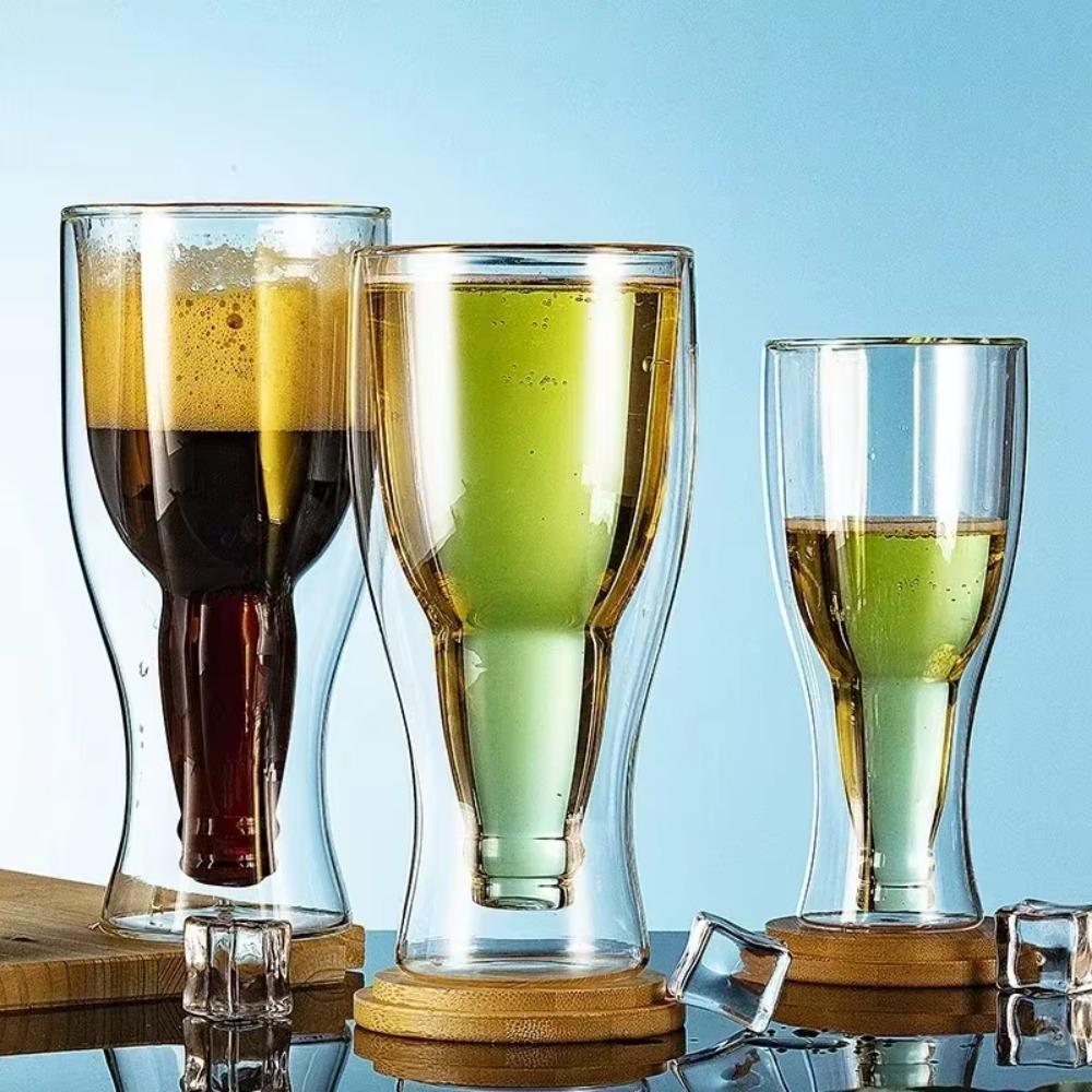 High Temperature Resistance Double Glass Cup Bottle Style Champagne Cup Creative Wine Bottle Tea L
High Temperature Resistance Double Glass Cup Bottle Style Champagne Cup Creative Wine Bottle Tea L