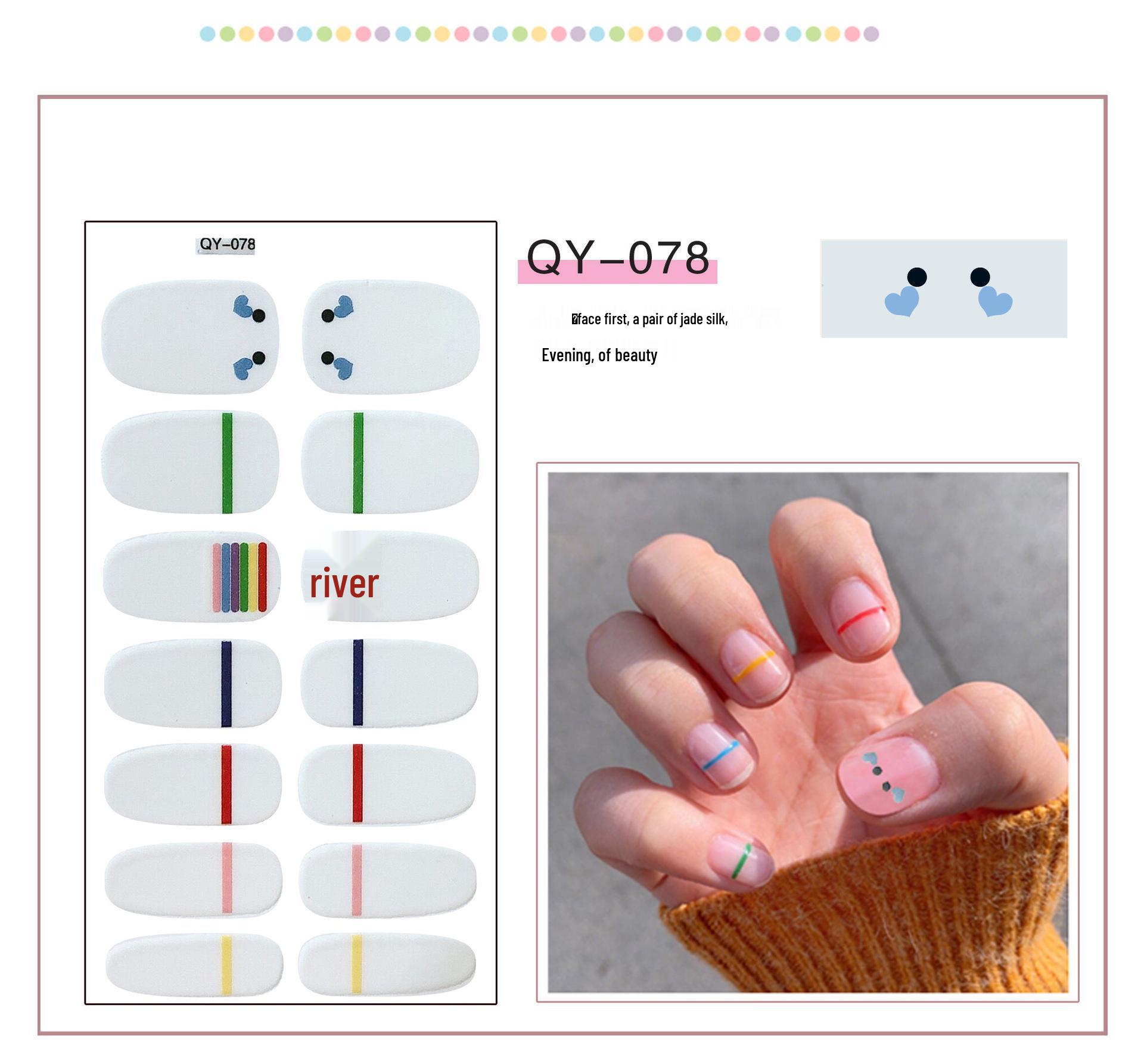 Korean HyunA Style Translucent Nail Stickers - Flowers, Rainbow, Smiley Faces, Full-Cover Design
Korean HyunA Style Translucent Nail Stickers - Flowers, Rainbow, Smiley Faces, Full-Cover Design