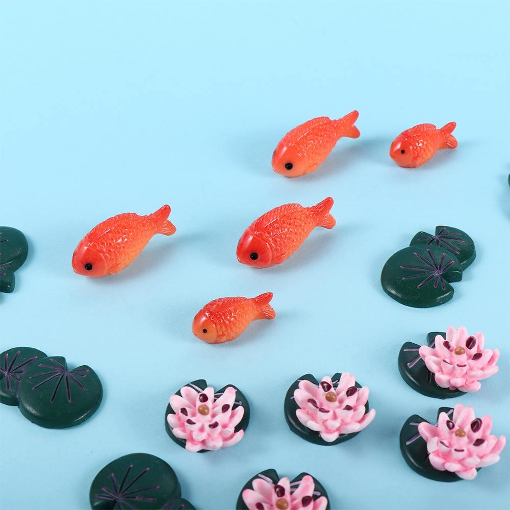 Ornament Lotus Flower,Leaf Fish Tank Decor Goldfish Figurine Resin Crafts Pond Scene Miniature small fish
Ornament Lotus Flower,Leaf Fish Tank Decor Goldfish Figurine Resin Crafts Pond Scene Miniature small fish