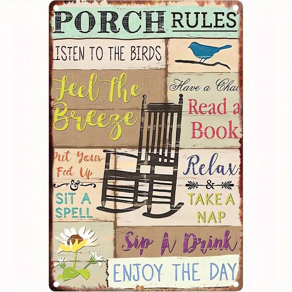**Vintage Farmhouse Porch Aluminum Sign Waterproof Wall Decor Kitchen Garden Plaque** 20X30 різнокольоровий
**Vintage Farmhouse Porch Aluminum Sign Waterproof Wall Decor Kitchen Garden Plaque** 20X30 різнокольоровий