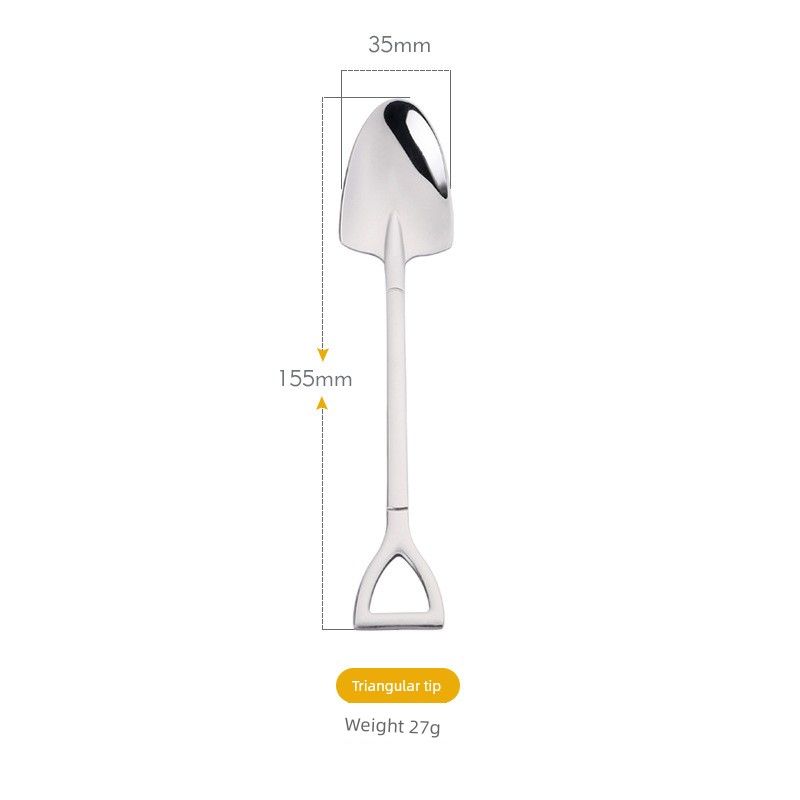 Jojo s L. Pd.Pick. Creative Shovel-Shaped Spoon 304 Stainless Steel Spoon Ice Cream Dessert Spoon | Choose Carefully. Round Head Spoon Regular Style
Jojo s L. Pd.Pick. Creative Shovel-Shaped Spoon 304 Stainless Steel Spoon Ice Cream Dessert Spoon | Choose Carefully. Round Head Spoon Regular Style