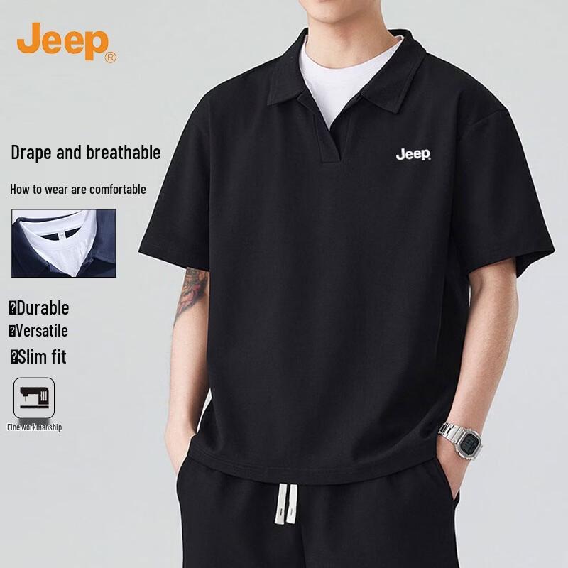 JEEP Men s Breathable Casual Short Sleeve Polo Shirt L
JEEP Men s Breathable Casual Short Sleeve Polo Shirt L