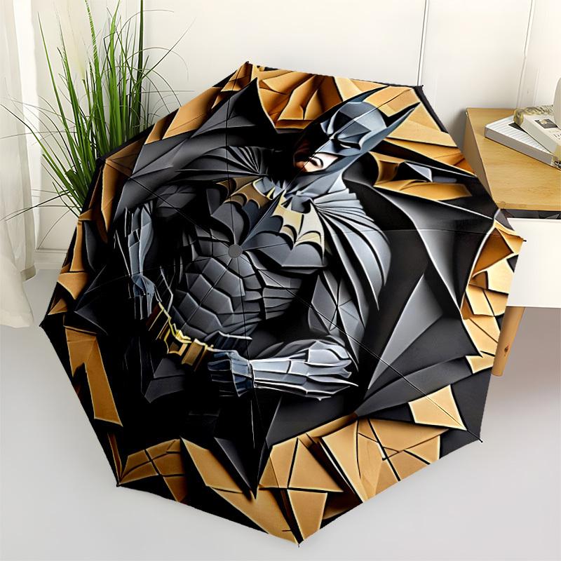 1pc Batman Costume Automatic Folding Umbrella - Sturdy 8-Rib Polyester Canopy,Sun-Defying Travel Companion yy251023121
1pc Batman Costume Automatic Folding Umbrella - Sturdy 8-Rib Polyester Canopy,Sun-Defying Travel Companion yy251023121