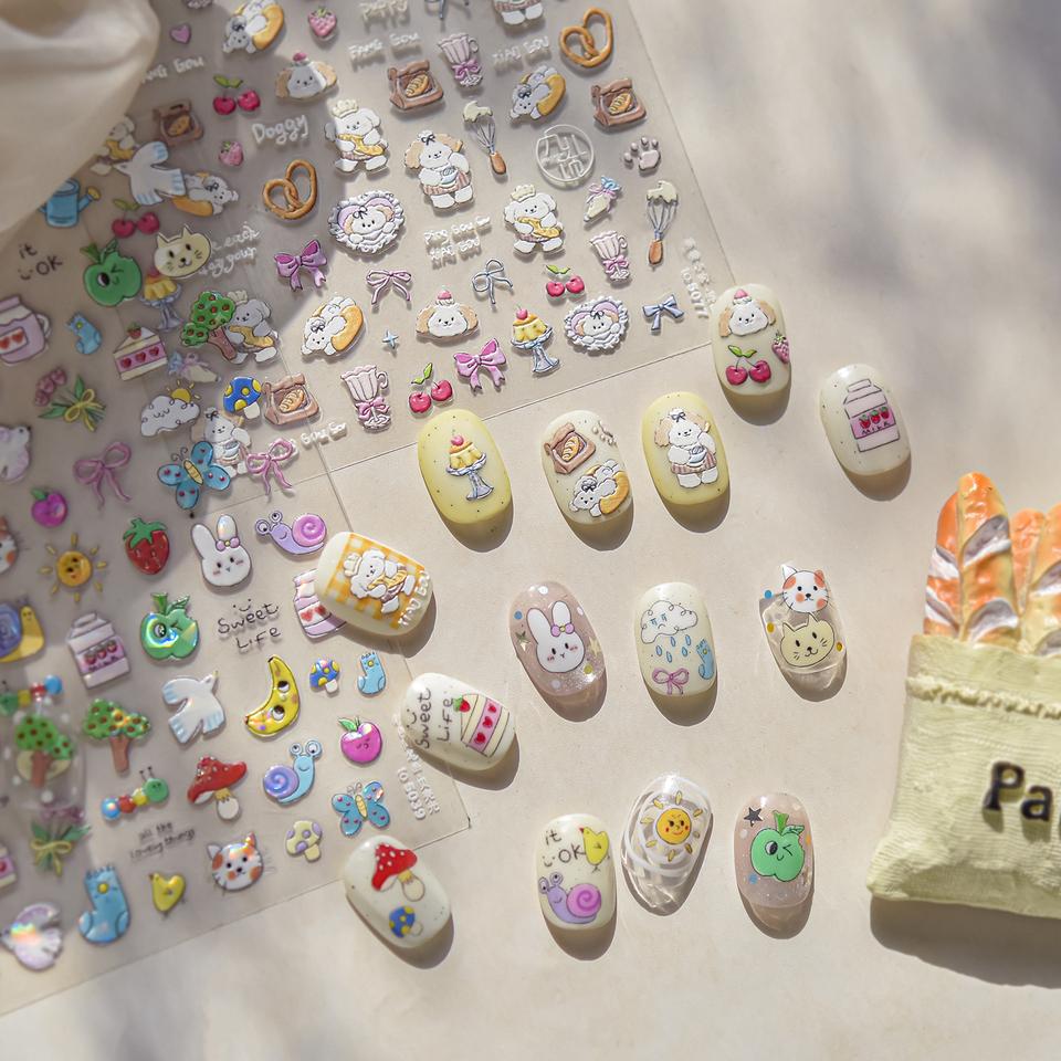 Tomoni New 5D Summer Party Nail Art Stickers Kitchen White Rabbit Nail Supplies Nail Decals Cartoon Cat Stickers Press On Nails to5077
Tomoni New 5D Summer Party Nail Art Stickers Kitchen White Rabbit Nail Supplies Nail Decals Cartoon Cat Stickers Press On Nails to5077