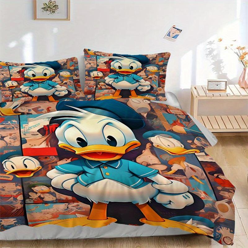 3pcs Handsome Donald Duck Print Cover Set Ultra Soft, Breathable, and Comfortable Bedding with Stylish Design for Bedroom and Guest Room Dec 135x200cm
3pcs Handsome Donald Duck Print Cover Set Ultra Soft, Breathable, and Comfortable Bedding with Stylish Design for Bedroom and Guest Room Dec 135x200cm