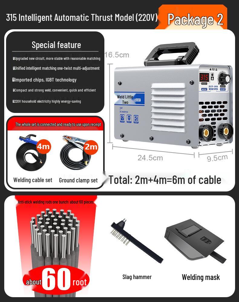 Han Xiaoer 220V/380V Portable Electric Welder - Industrial & Household Stainless Steel, Small & Large Size
Han Xiaoer 220V/380V Portable Electric Welder - Industrial & Household Stainless Steel, Small & Large Size