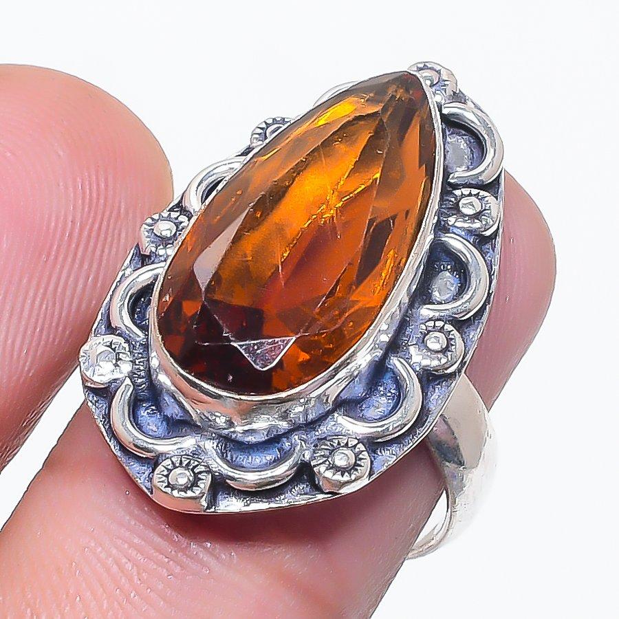 Natural Citrine Gemstone Handmade 925 Sterling Silver Jewelry Ring Size 7 AR-15973
Natural Citrine Gemstone Handmade 925 Sterling Silver Jewelry Ring Size 7 AR-15973