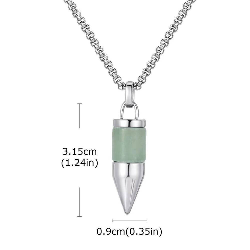 Vnox Trendy Bullet Natural Stone Pendant Necklace for Men, Durable Stainless Steel Box Chain Jewelry Gift for Father Husband Son 50cm
Vnox Trendy Bullet Natural Stone Pendant Necklace for Men, Durable Stainless Steel Box Chain Jewelry Gift for Father Husband Son 50cm