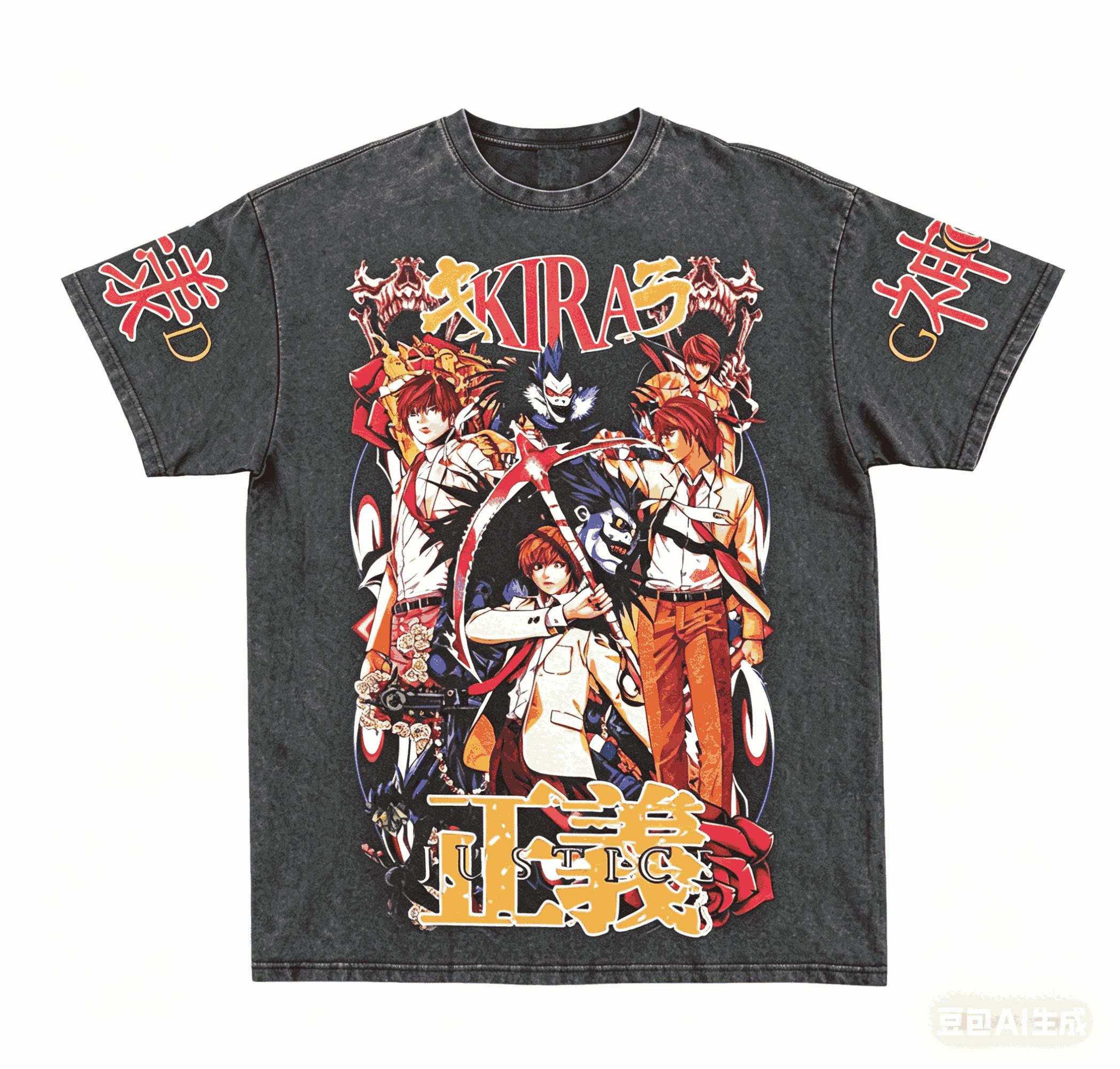 Death Note Washed T-shirt personality Clothes New Model Anime T-shirt Year round clothing Couples Plus Size Unisex Classic L
Death Note Washed T-shirt personality Clothes New Model Anime T-shirt Year round clothing Couples Plus Size Unisex Classic L