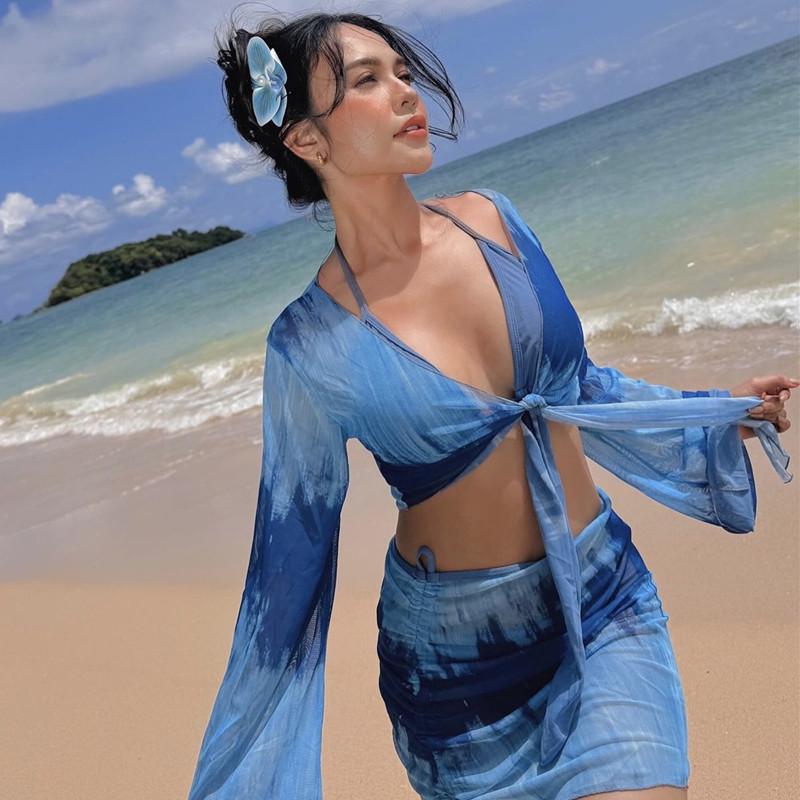 Thai Style Tie-Dye Goddess Bikini Four-Piece Cover-Up Swimsuit (2025) Extra Large синий
Thai Style Tie-Dye Goddess Bikini Four-Piece Cover-Up Swimsuit (2025) Extra Large синий