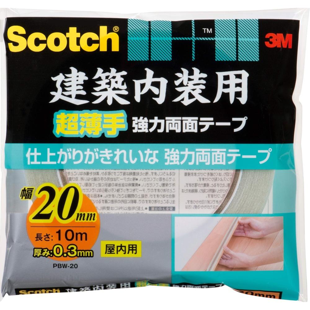 Scotch Ultra-thin strong double-sided tape for construction PBW-20 20mm x 10M
Scotch Ultra-thin strong double-sided tape for construction PBW-20 20mm x 10M