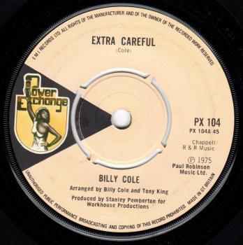 7inch Record BILLY COLE Extra Careful Bump All Night PX104 POWER EXCHANGE 1975 UK SoulFunk Used
7inch Record BILLY COLE Extra Careful Bump All Night PX104 POWER EXCHANGE 1975 UK SoulFunk Used