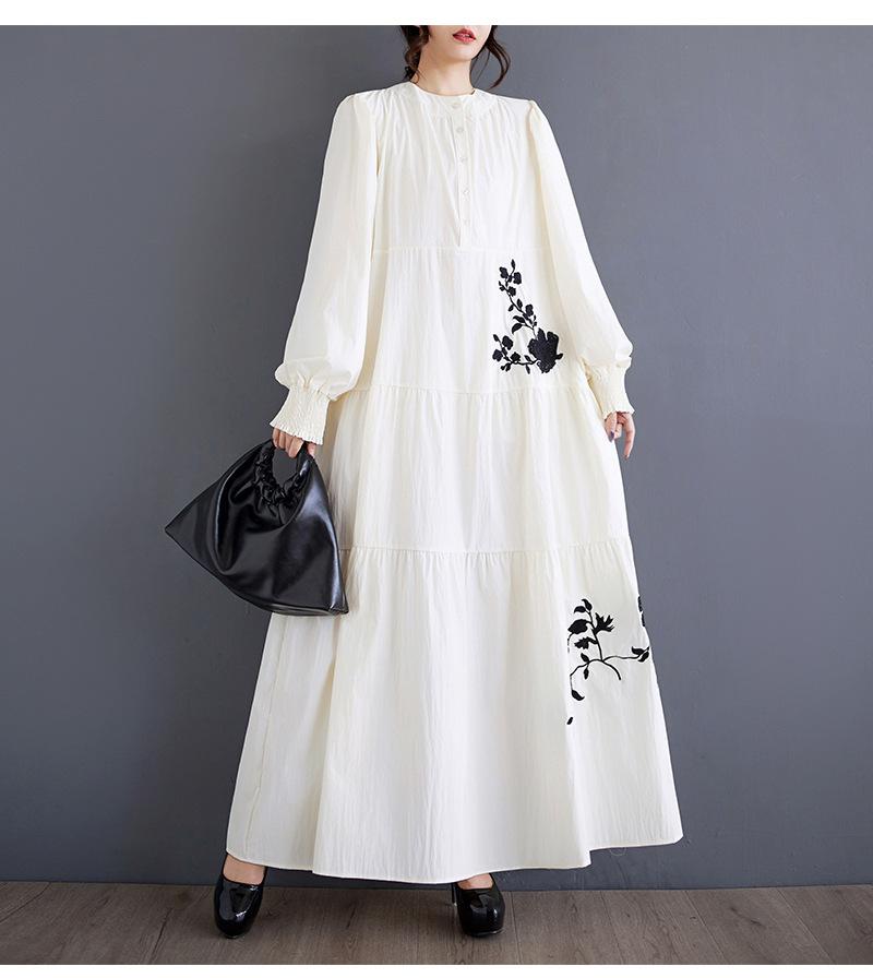 Johnature Женское Осеннее Модное Платье с Вышивкой О-Образным Вырезом, Ретро Платье Свободное Платье В Винтажном Стиле с Рукавами-фонариками One Size белый
Johnature Женское Осеннее Модное Платье с Вышивкой О-Образным Вырезом, Ретро Платье Свободное Платье В Винтажном Стиле с Рукавами-фонариками One Size белый