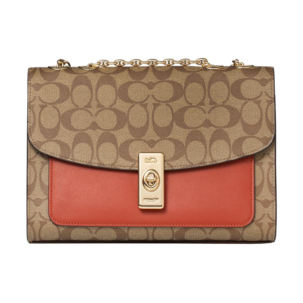 New COACH Lane Canvas With Leather Canvas Bag, Handbag Medium Size Women s Khaki & Orange C7513-IMS4L 25.9*9.9*17.5CM
New COACH Lane Canvas With Leather Canvas Bag, Handbag Medium Size Women s Khaki & Orange C7513-IMS4L 25.9*9.9*17.5CM