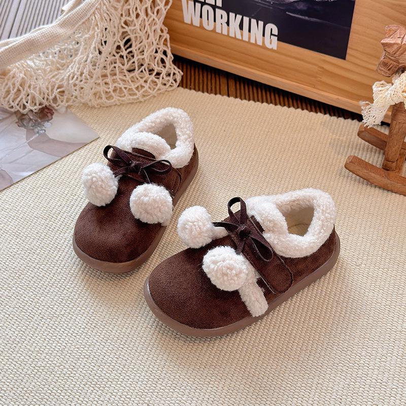 2025 Winter Korean Style Fleece-Lined Girls Moccasins: Soft-Soled, Versatile Cotton Shoes 14.5 cm (Size 23) темно-коричневого кольору
2025 Winter Korean Style Fleece-Lined Girls Moccasins: Soft-Soled, Versatile Cotton Shoes 14.5 cm (Size 23) темно-коричневого кольору