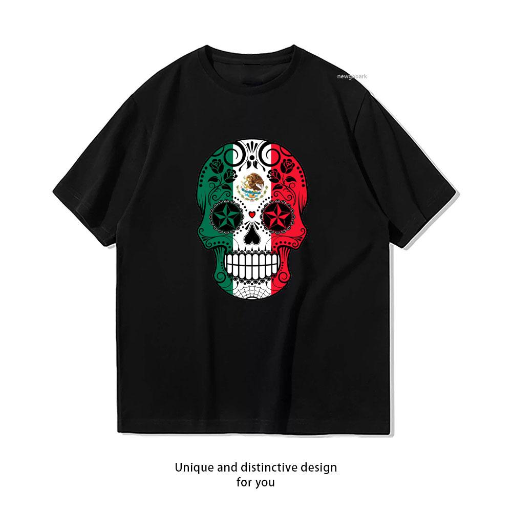 Sugar Skull with Roses and Flag of Mexico Vintage TShirt Women Unisex Casual Cotton Graphic T Shirts Classic Oneck Shirt 4XL
Sugar Skull with Roses and Flag of Mexico Vintage TShirt Women Unisex Casual Cotton Graphic T Shirts Classic Oneck Shirt 4XL