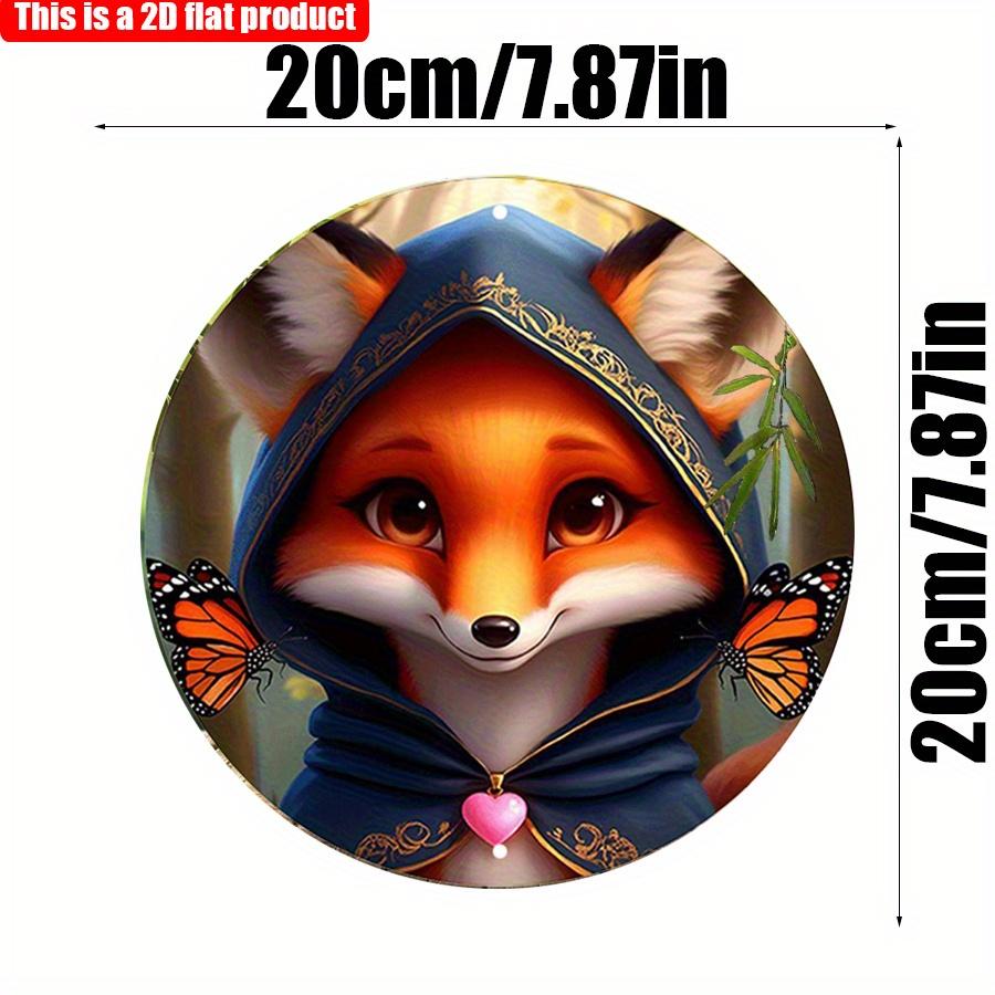 2D плоский 20*20см 1шт милый лис в плаще высокого качества круглый подвесной знак, очаровательные узоры лисы и бабочек оконное художественное украшение, исключительный деревянный подарок 20*20cm
2D плоский 20*20см 1шт милый лис в плаще высокого качества круглый подвесной знак, очаровательные узоры лисы и бабочек оконное художественное украшение, исключительный деревянный подарок 20*20cm