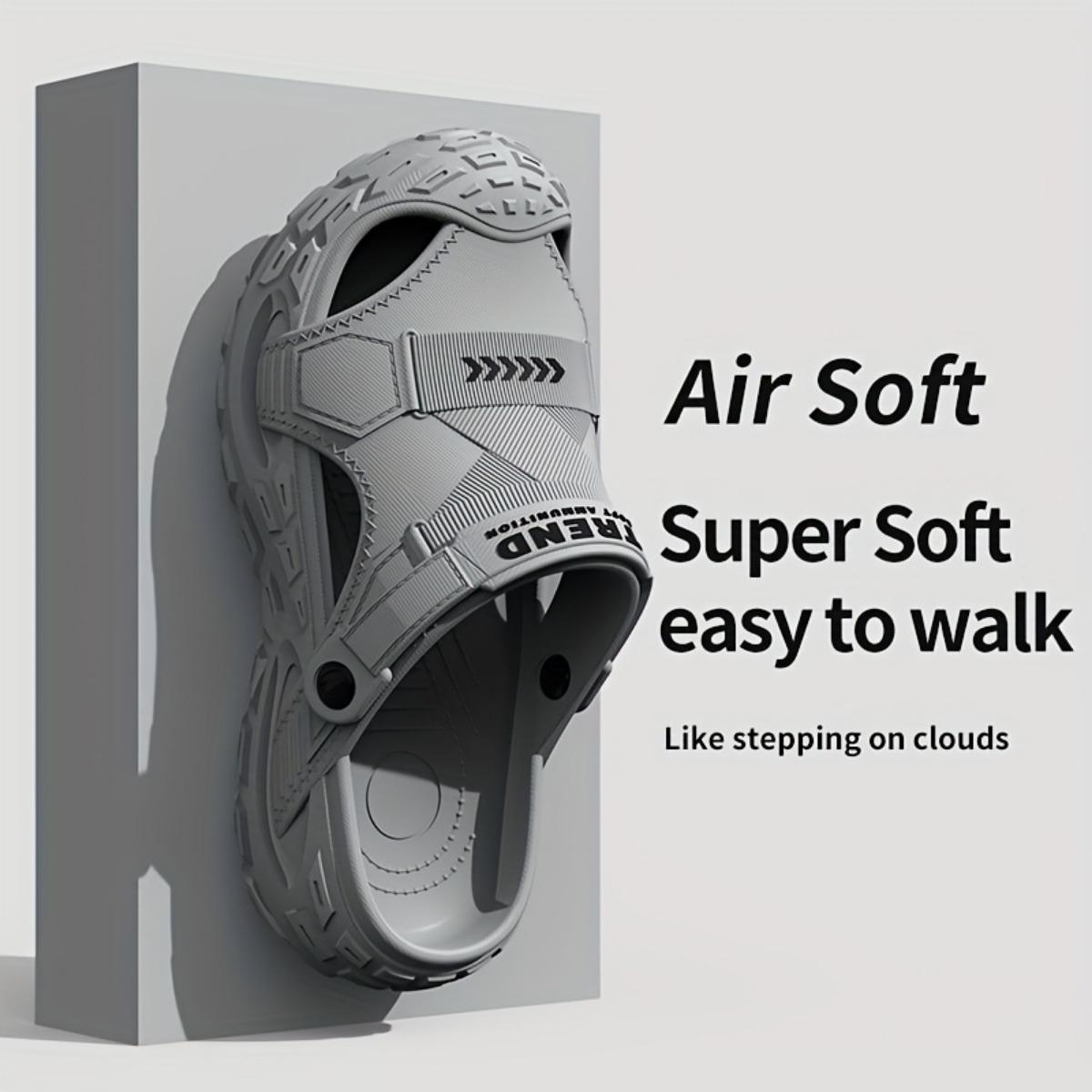 Sandals for Men In Summer, N Slip Soft Sole, Toe Cap, Semi Slippers, Outdoor Driving, Sports, Beach, Hole Shoes, Big Size 46-47 сірий
Sandals for Men In Summer, N Slip Soft Sole, Toe Cap, Semi Slippers, Outdoor Driving, Sports, Beach, Hole Shoes, Big Size 46-47 сірий