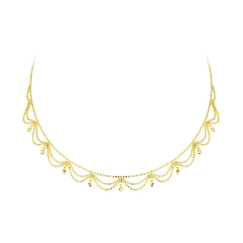 Collarbone Chain Silver Synthetic Zircon Gold Beads Hollow Lace Versatile Elegant Necklace for Women 46cm золотой
Collarbone Chain Silver Synthetic Zircon Gold Beads Hollow Lace Versatile Elegant Necklace for Women 46cm золотой