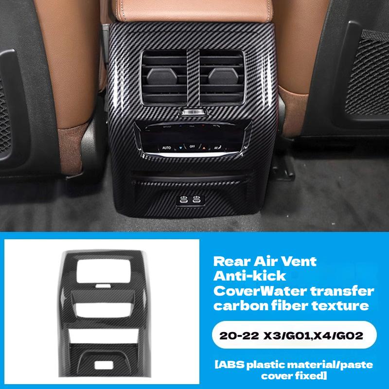 ABS Carbon Fiber Car Styling Rear Air Condition Vent Outlet Frame Cover Trim Kit For BMW X3 G01 X4 G02 Car Interior Accessories
ABS Carbon Fiber Car Styling Rear Air Condition Vent Outlet Frame Cover Trim Kit For BMW X3 G01 X4 G02 Car Interior Accessories