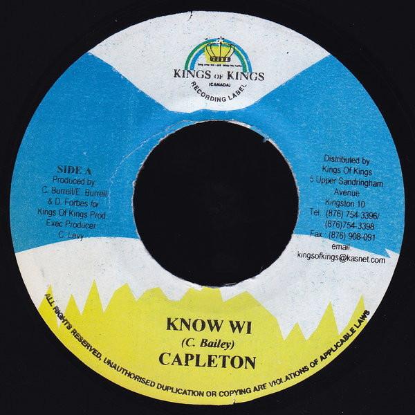7inch Record CAPLETON / JAGWA - Know Wi / Champ NONE Kings of Kings 2002 Jamaica Reggae, Ska & Dub Used
7inch Record CAPLETON / JAGWA - Know Wi / Champ NONE Kings of Kings 2002 Jamaica Reggae, Ska & Dub Used
