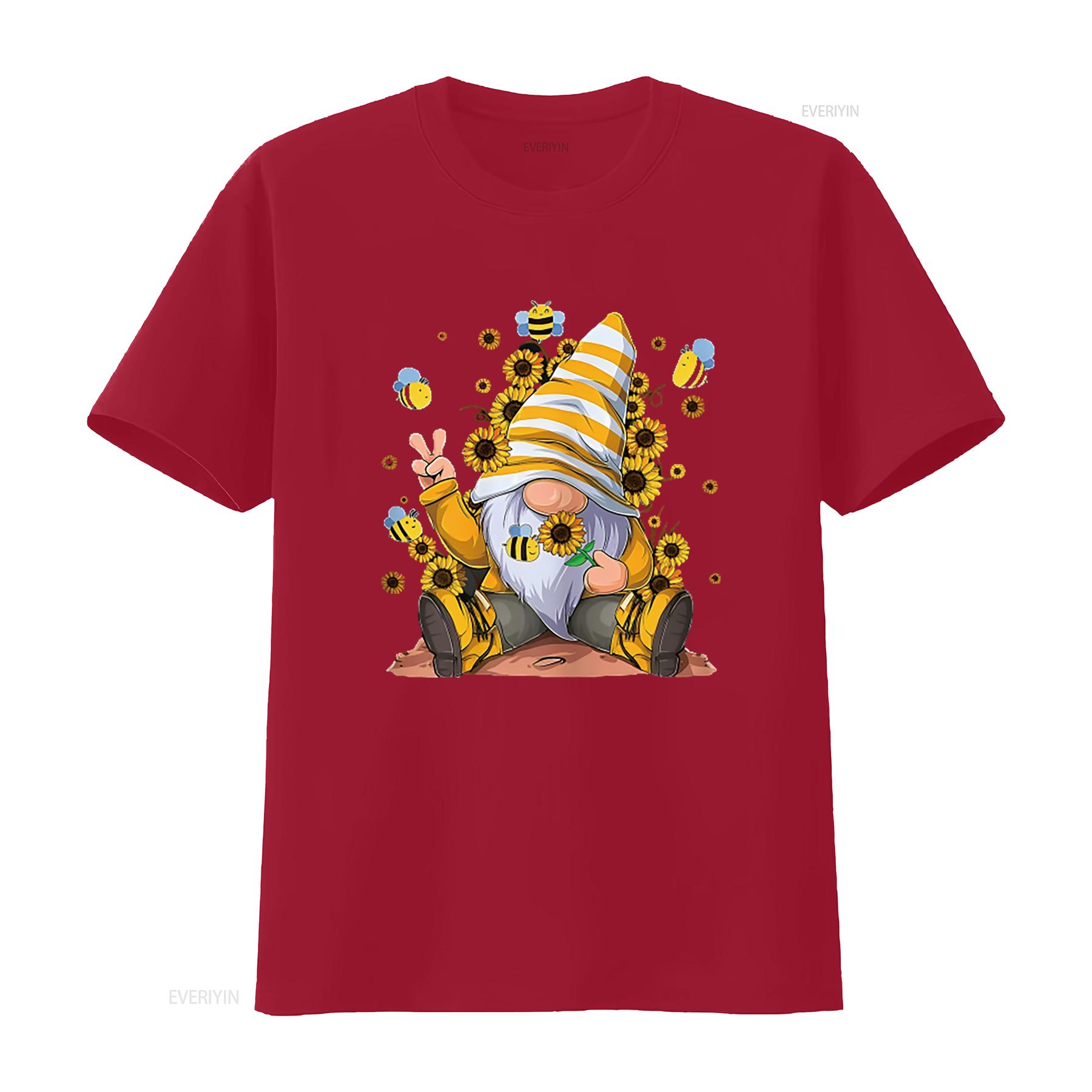 Women s T Shirt Bee Sunflower With Funny Hippie Gnome For Flower Print Casual Summer Tops Black X Large vintage Washed S
Women s T Shirt Bee Sunflower With Funny Hippie Gnome For Flower Print Casual Summer Tops Black X Large vintage Washed S