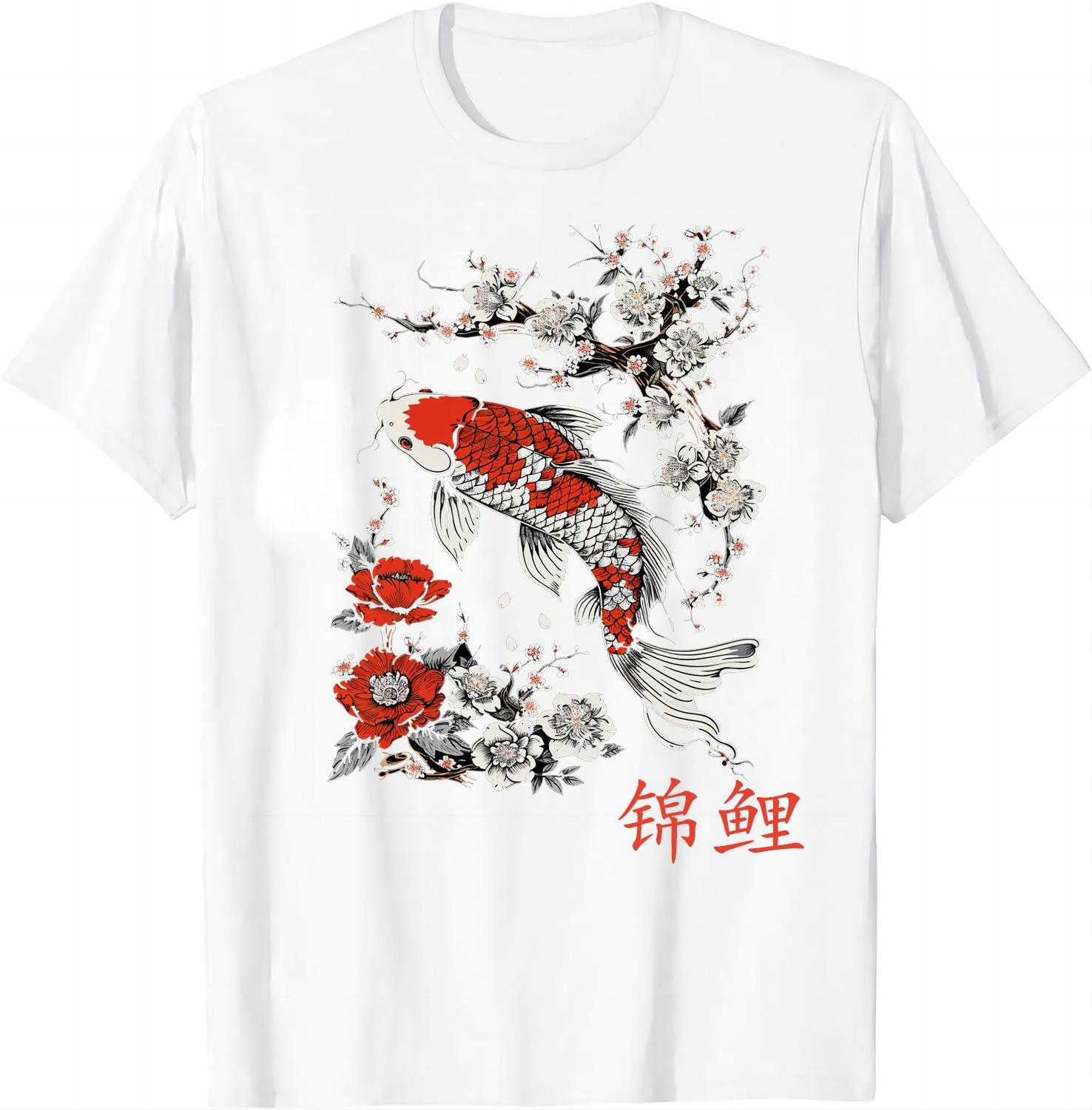 Unique Oriental Koi Sakura Design TShirt Graphic Tshirts Unisex Summer Soft Tops Shirts for Women Camisetas Ropa De Mujer 4XL
Unique Oriental Koi Sakura Design TShirt Graphic Tshirts Unisex Summer Soft Tops Shirts for Women Camisetas Ropa De Mujer 4XL