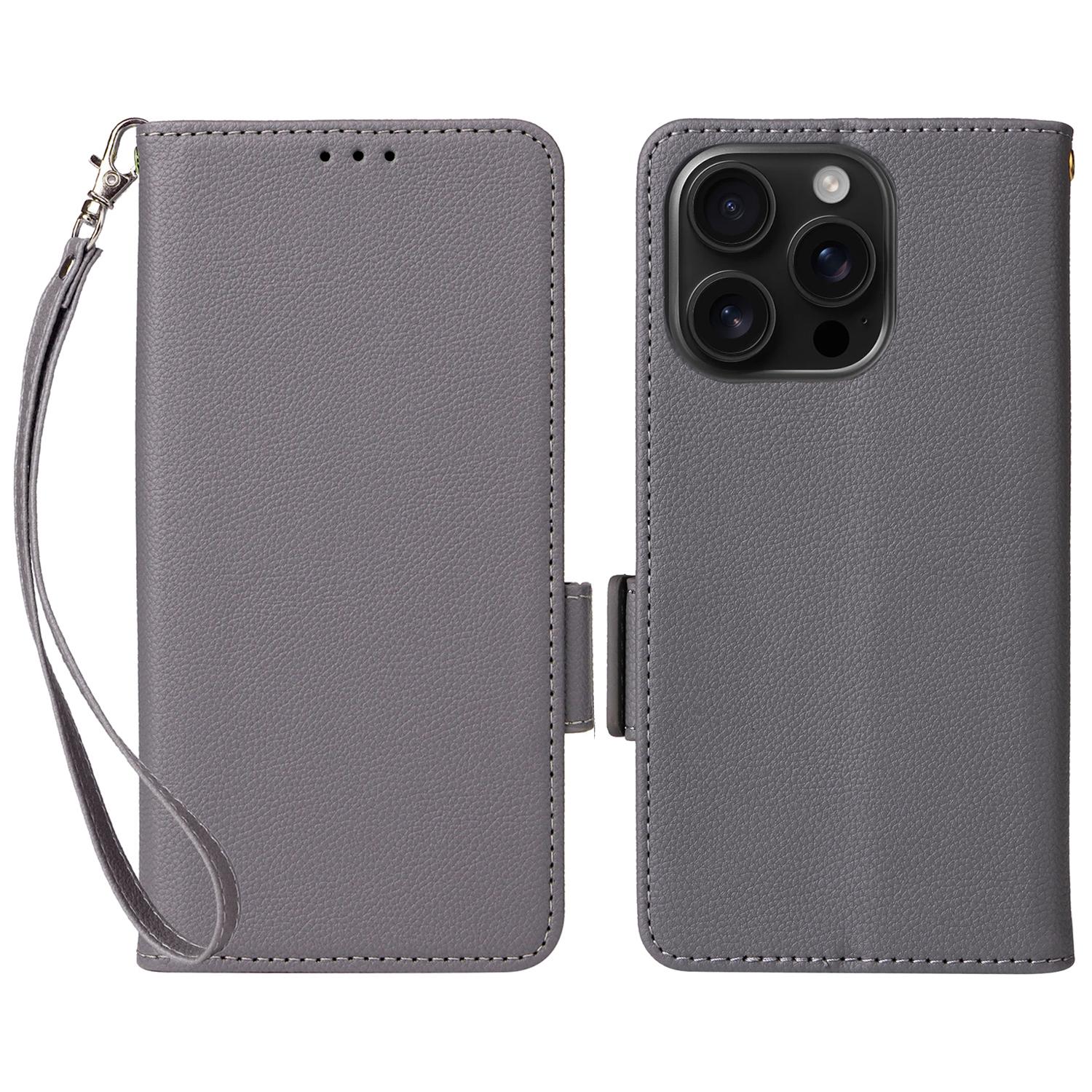 For iPhone 16 Pro Case with Wrist Strap Litchi Texture PU Leather Wallet Phone Cover G
For iPhone 16 Pro Case with Wrist Strap Litchi Texture PU Leather Wallet Phone Cover G