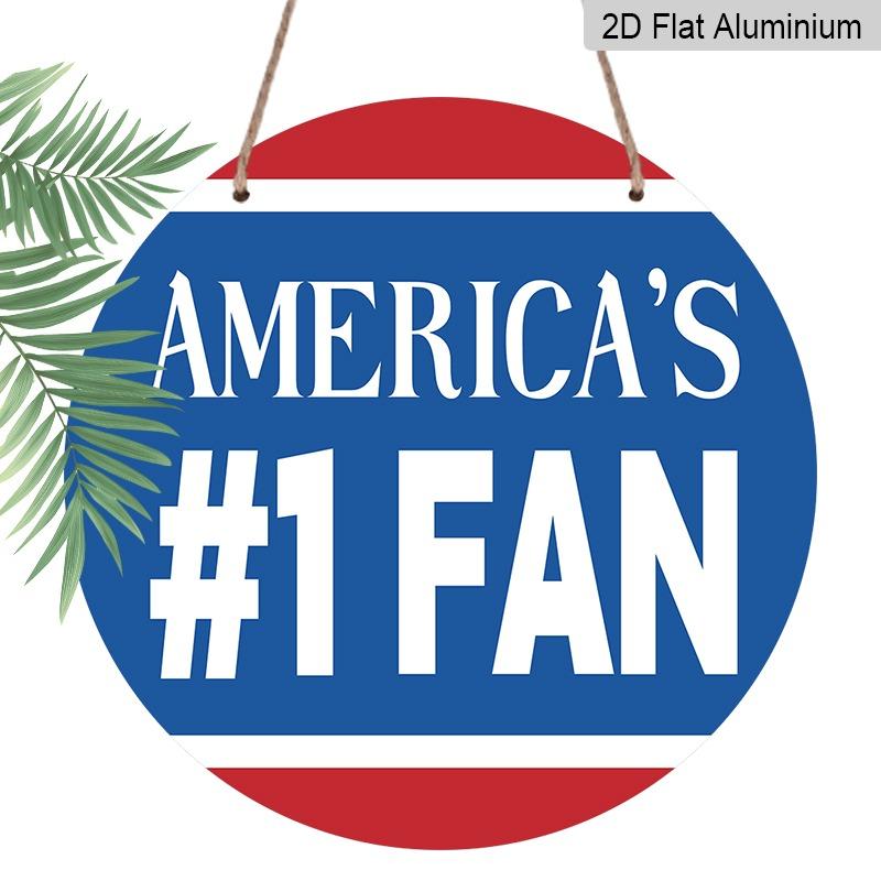 2D Flat Retro Aluminum Wall Coverings in Various Sizes. The America s Number One Fan Independence Day Patriotic Theme Is Ideal for Home Décor and 20*20cm
2D Flat Retro Aluminum Wall Coverings in Various Sizes. The America s Number One Fan Independence Day Patriotic Theme Is Ideal for Home Décor and 20*20cm