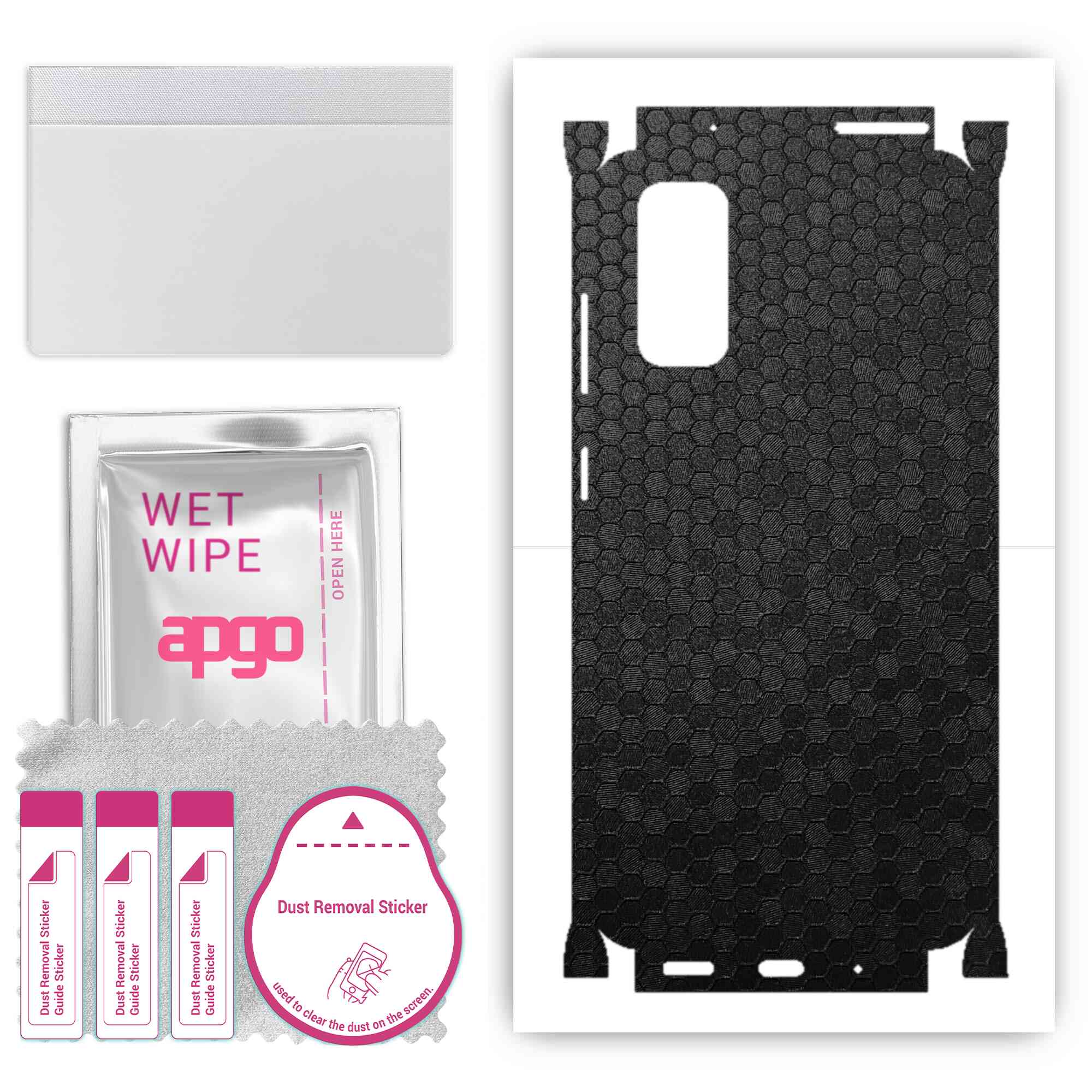 Apgo Protective Skin Sticker for the back+sides compatible with Samsung Galaxy S20, Full Wrap Film, Foil, Vinyl - Pattern Black Honeycomb
Apgo Protective Skin Sticker for the back+sides compatible with Samsung Galaxy S20, Full Wrap Film, Foil, Vinyl - Pattern Black Honeycomb