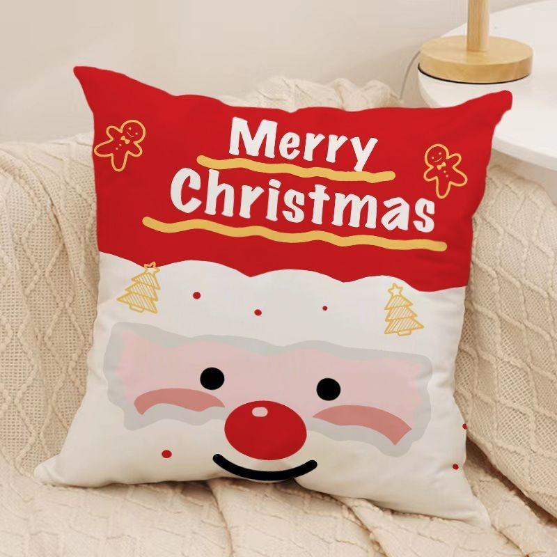 Cute Gingerbread Man Christmas Throw Pillow Cover, Festive Home Decor Cushion Case 16x16Inch
Cute Gingerbread Man Christmas Throw Pillow Cover, Festive Home Decor Cushion Case 16x16Inch