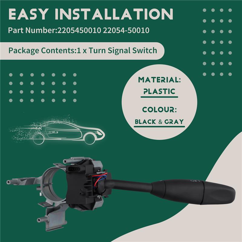 Portable Car Turn Signal Switch For C230 C240 C32 AMG C320 CLK320 CLK500 2205450010 22054-50010 CBS2340 CBS2349
Portable Car Turn Signal Switch For C230 C240 C32 AMG C320 CLK320 CLK500 2205450010 22054-50010 CBS2340 CBS2349