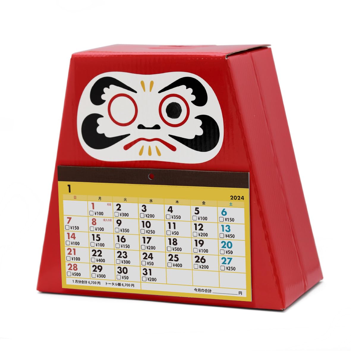 Artha 2024 Daruma Savings Calendar Save yen D9 CAL24007 80,000 Size: Approx. W11.7 H8.8
Artha 2024 Daruma Savings Calendar Save yen D9 CAL24007 80,000 Size: Approx. W11.7 H8.8