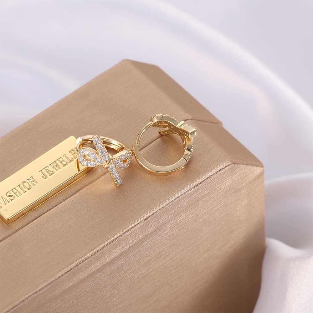 Personality Girls Women Zircon Stud Earrings Bowknot Hoop Earrings Fashion Jewelry Zinc Zinc Alloy
Personality Girls Women Zircon Stud Earrings Bowknot Hoop Earrings Fashion Jewelry Zinc Zinc Alloy