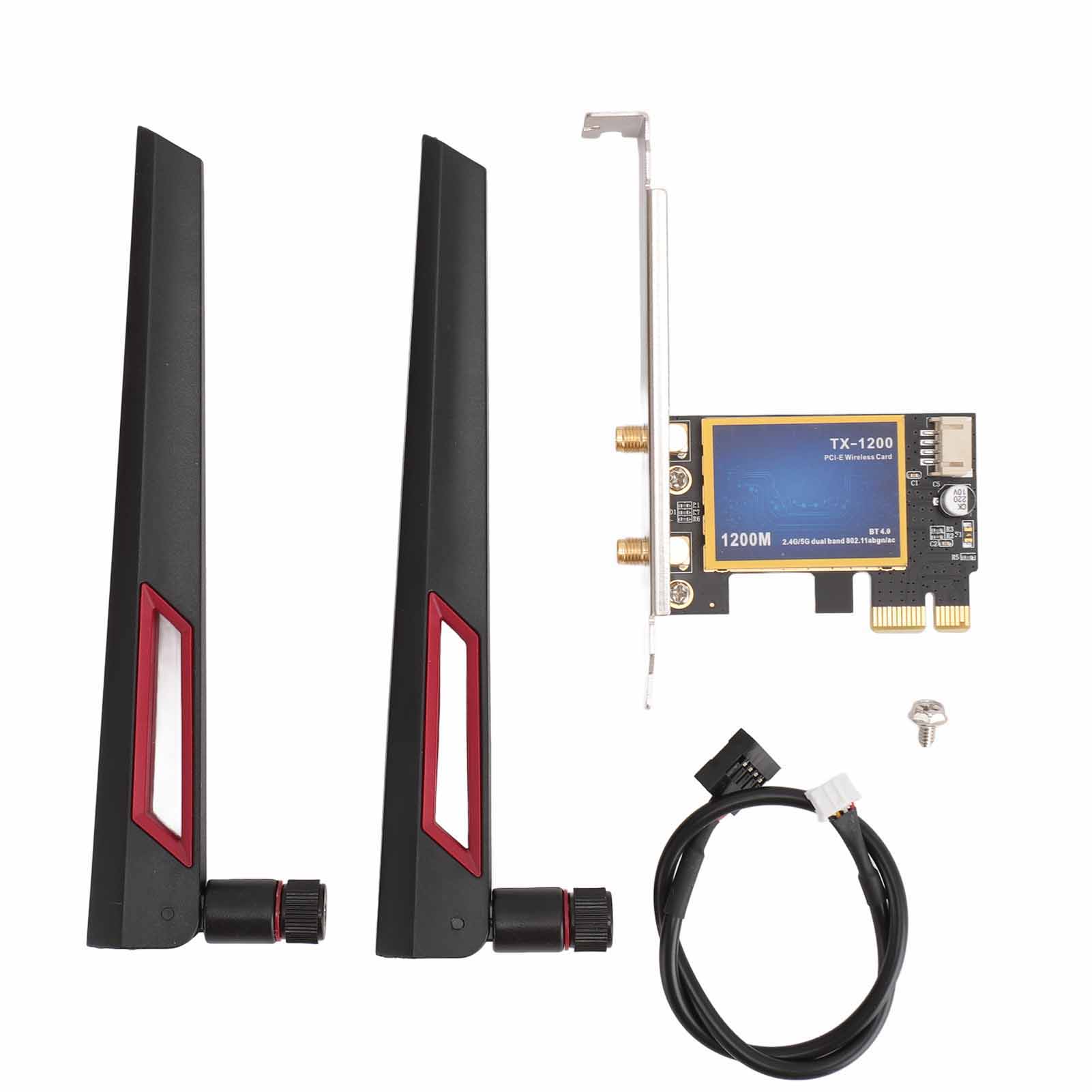 7260AC WiFi Card 2.4GHz 5GHz Bluetooth 4.0 1200Mbps PCIe X1 Wireless Network Adapter Card with
7260AC WiFi Card 2.4GHz 5GHz Bluetooth 4.0 1200Mbps PCIe X1 Wireless Network Adapter Card with
