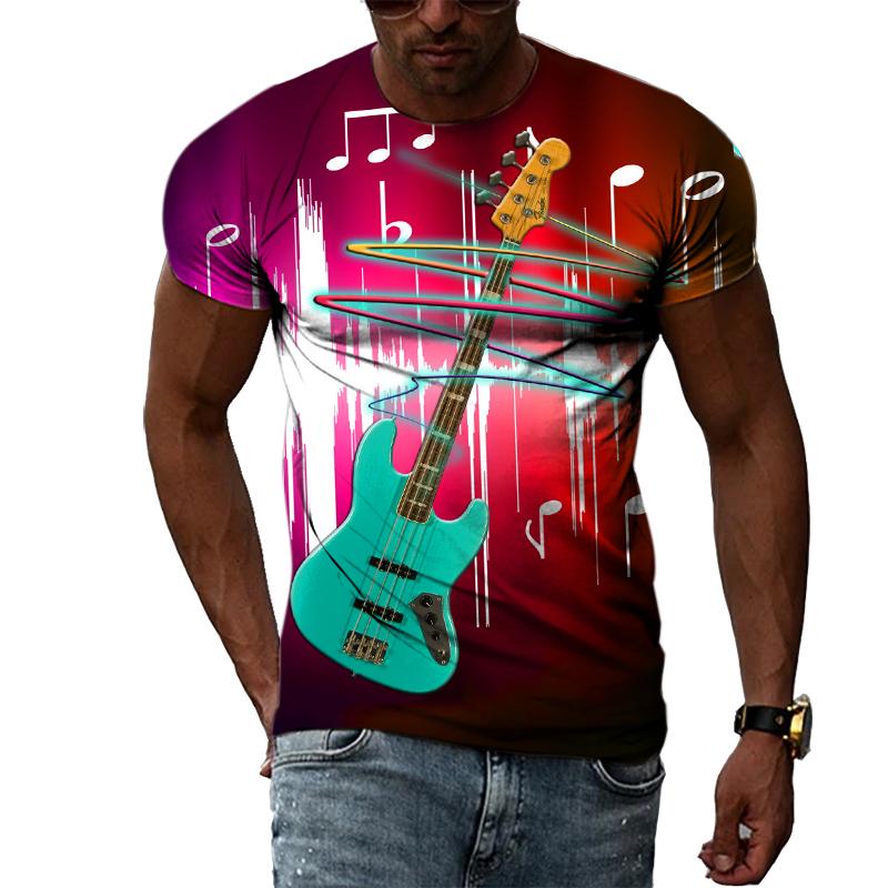 Новые летние модные футболки с рисунком музыкальной гитары для мужчин, повседневная футболка с круглым вырезом в уличном стиле и принтом в стиле хип-хоп, Харадзюку, с коротким рукавом S
Новые летние модные футболки с рисунком музыкальной гитары для мужчин, повседневная футболка с круглым вырезом в уличном стиле и принтом в стиле хип-хоп, Харадзюку, с коротким рукавом S