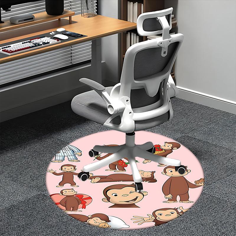 Curious George,Monkey Character Chair mat Round Rug-Office carpet, Machine Washable, Non-slip, Suitable for Living Rooms, Bedrooms, Entryway 80cm by 80cm
Curious George,Monkey Character Chair mat Round Rug-Office carpet, Machine Washable, Non-slip, Suitable for Living Rooms, Bedrooms, Entryway 80cm by 80cm
