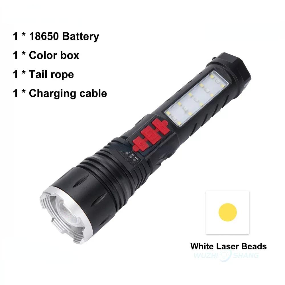 Надяскравий світлодіодний ліхтарик USB акумуляторний ліхтар з 30 Вт світлодіодом 1500 метрів освітлення світлодіодний ліхтар 2000LM White laser
Надяскравий світлодіодний ліхтарик USB акумуляторний ліхтар з 30 Вт світлодіодом 1500 метрів освітлення світлодіодний ліхтар 2000LM White laser