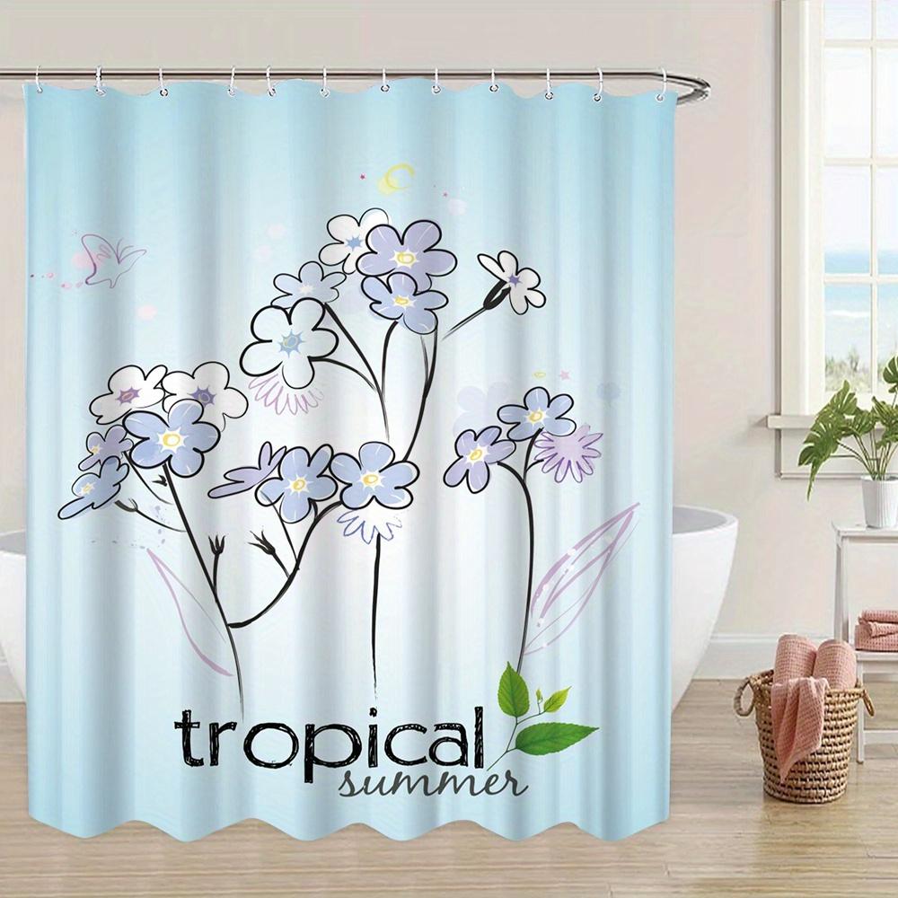Tropical Summer Shower Curtain: Embrace The Delicate Flower Design, Soft Fabric, And Refreshing Vibes For Your Cozy Bathroom W60H190(CM)-1 Pcs
Tropical Summer Shower Curtain: Embrace The Delicate Flower Design, Soft Fabric, And Refreshing Vibes For Your Cozy Bathroom W60H190(CM)-1 Pcs