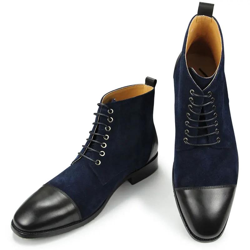 Men Boots 2024 New Fashion Dress Shoes Handmade Suede Genuine Leather Patchwork Ankle Lace Up Workplace Office Pointed Footwear 39 синий
Men Boots 2024 New Fashion Dress Shoes Handmade Suede Genuine Leather Patchwork Ankle Lace Up Workplace Office Pointed Footwear 39 синий