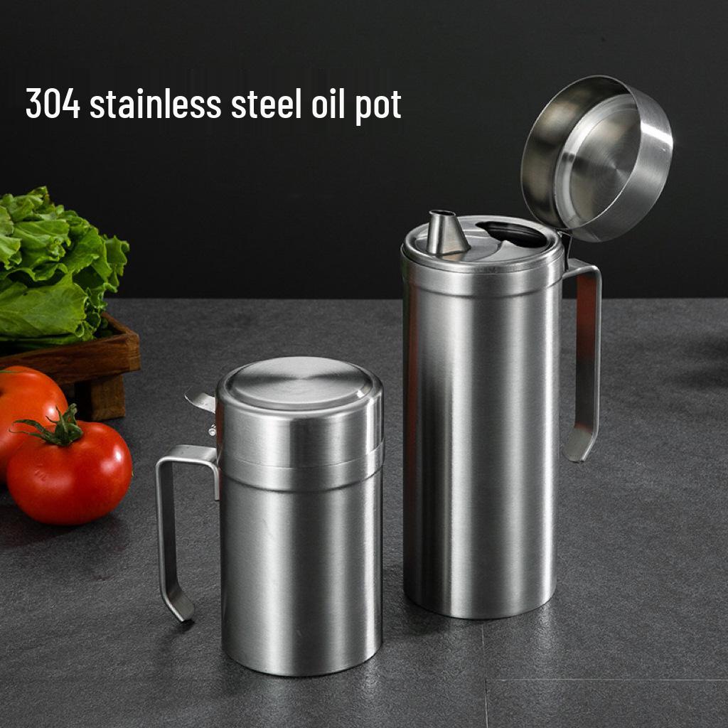 Stainless Steel No-Drip Oil & Sauce Bottle with Dustproof Cap - Large Capacity Kitchen Container Leto Small 550ml
Stainless Steel No-Drip Oil & Sauce Bottle with Dustproof Cap - Large Capacity Kitchen Container Leto Small 550ml