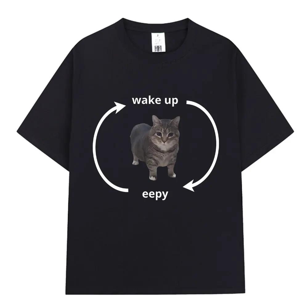 Wake up Eepy Kitty high-quality Tshirt for womenshort sleeved sleepersfunny catsanimal loverscasual oversized T-shirt 3XL
Wake up Eepy Kitty high-quality Tshirt for womenshort sleeved sleepersfunny catsanimal loverscasual oversized T-shirt 3XL