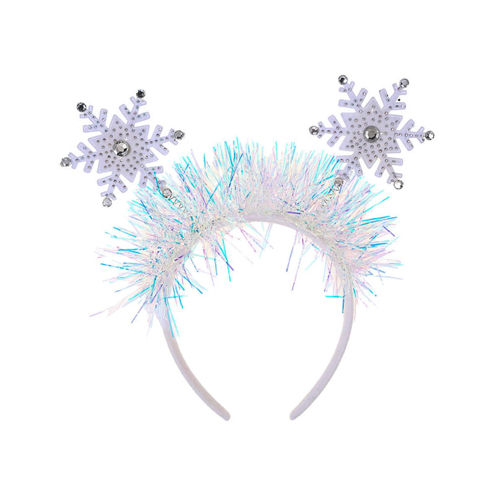 Winter Party Supplies Glittering Snowflake Rhinestones Headband White Hair Bands for Women and Girls Holiday Accessory
Winter Party Supplies Glittering Snowflake Rhinestones Headband White Hair Bands for Women and Girls Holiday Accessory