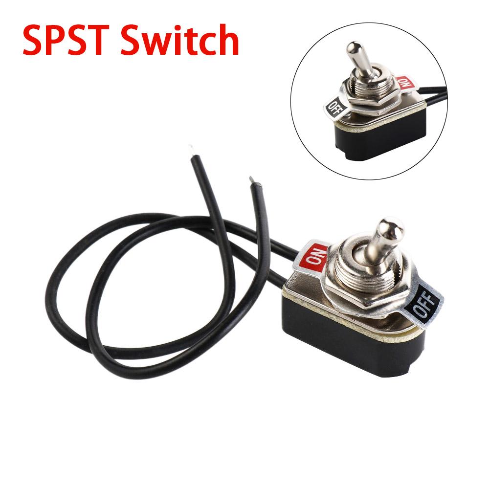 With Wire Cable Electrical Equipment Toggle Switch On/Off Switch Lever switch Contacts Switch чорний 
With Wire Cable Electrical Equipment Toggle Switch On/Off Switch Lever switch Contacts Switch чорний